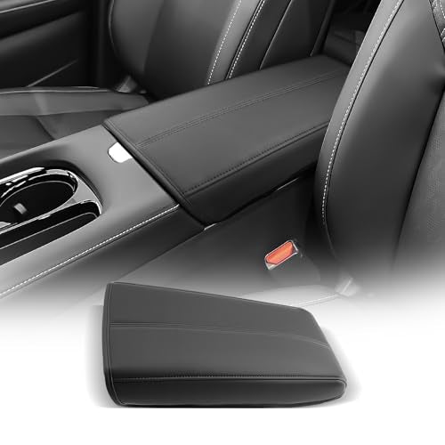 for 2025 2026 Nissan Murano Center Console Cover Armrest Box Cover for Murano (Murano Thin Black Leather)