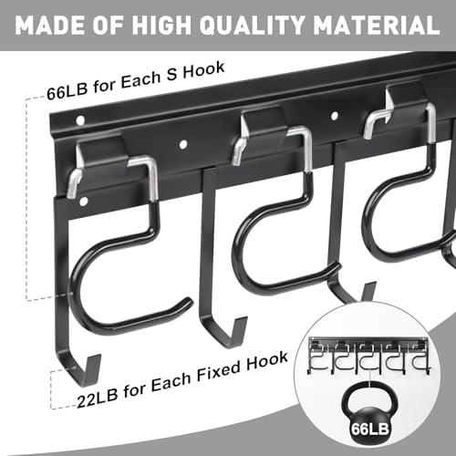 Metal Garage Tool Organizer Wall Mount (4 Pack)