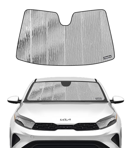 Windshield Sunshade for Kia Forte 2019 (Silver Water Ripple)