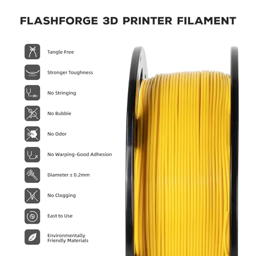 PLA Filament 1.75mm (Yellow)