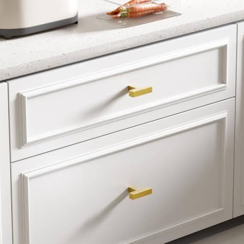 10 Pack Gold Cabinet Knobs Single Hole Gold Kitchen Handles (Gold / single hole)