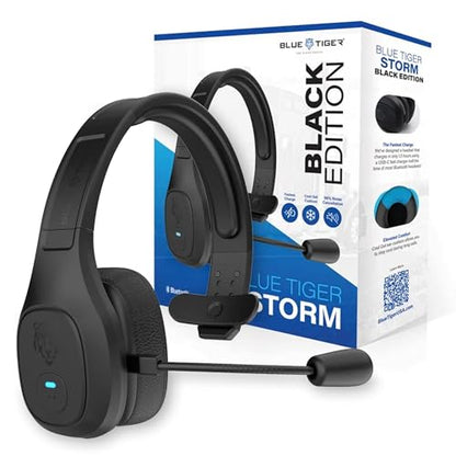 Storm Black Wireless Trucker Bluetooth Headset with Mic (Black / Storm Black)