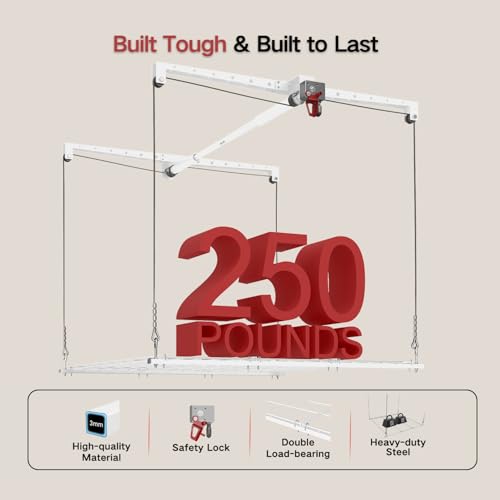 Overhead Garage Storage Rack (White)