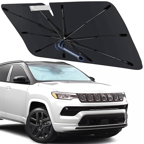Windshield Sun Shade Umbrella for Jeep Compass 2017 (Fit for Jeep Compass 2017-2025)