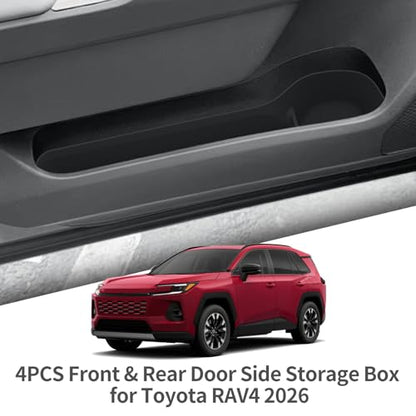 4PCS for Toyota RAV4 2026 Front & Rear Door Side Storage Box (26RAV4 DOOR SIDE BOX)