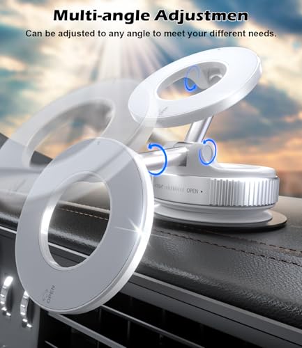 Car Phone Mount for Magsafe (Car Phone Mount-White)