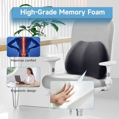Really Plush Lumbar Support Pillow for Car Seat (Backsaver-seven)