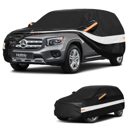 10 Layers SUV Car Cover Custom Fit for Mercedes (Black Gray / Custom Fit for Mercedes-Benz GLB)