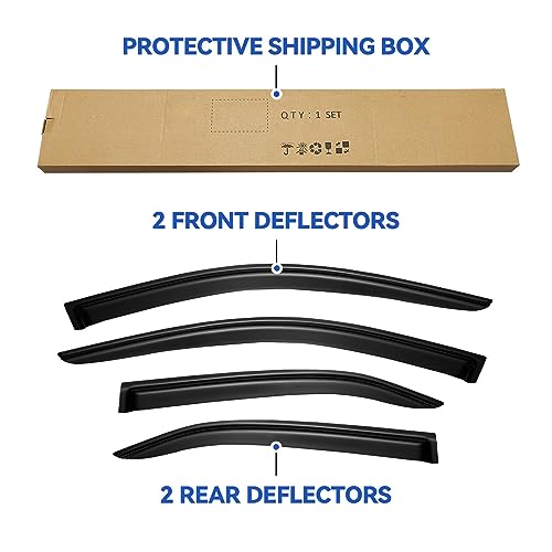 Window Visors Rain Guards for 2007 2008 2009 2010 2011 Toyota Camry Sedan (2007-2011 toyota Camry)