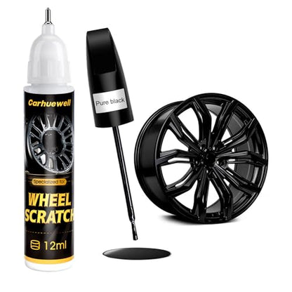 Black Rim Touch Up Paint Compatible with Kia 2 (For Audi / pure black for rim repair)