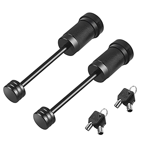 Trailer Tongue Coupler Lock 1 (Black / 2 Pack Keyd Alike)