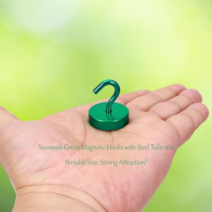 Magnetic Hooks Steel Tube Design for Cruise (Green / 80lb Magnetic Hooks)