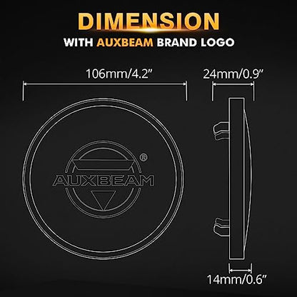 C4 Series 4 Inch Round Offroad Protective Lens Covers (C4 Series Light Covers)