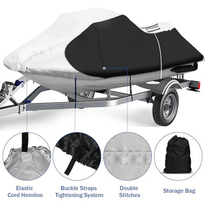 iCOVER Personal Watercraft Cover (Silver/Black / Up to 125in Long)
