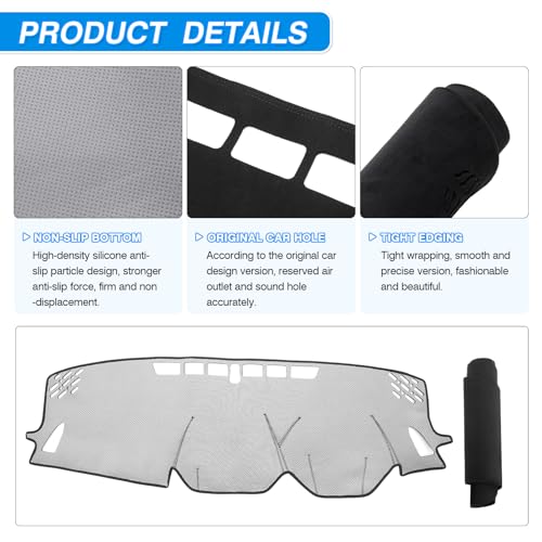 Dash Cover fits for CrossTrek 2024 2025 2026 Dashboard Cover Mat for Crosstrek Accessories Non (54.72*15.75(CrossTrek 24+))