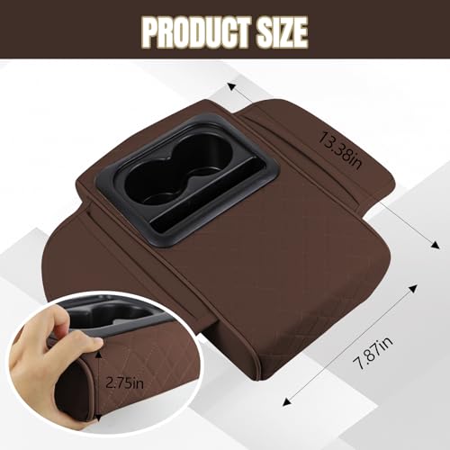 Car Center Console Cover (Coffee)
