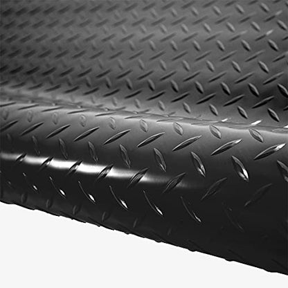 2.5mm Thick Commercial (10 Ft x 40 Ft / Diamond Midnight Black)