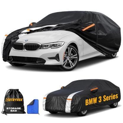 BMW 3 Series Car Cover 100% Waterproof All Weather (Custom fit BMW 3 Series / Sedan car cover)