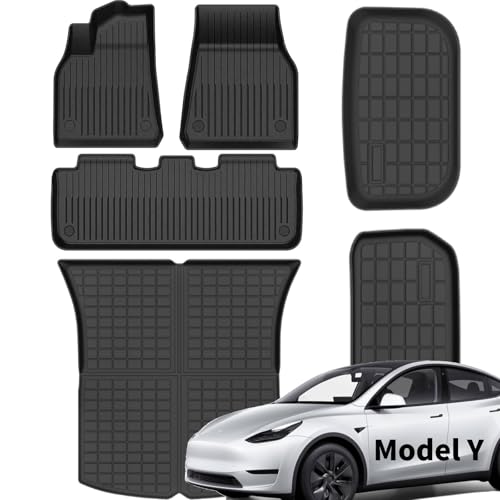 Tesla Model Y Floor Mats 5 Seat 2021 (Fit for Tesla Model Y 5 Seat 2021-2024)