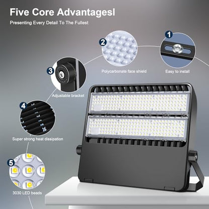 240W LED Stadium Light for Sports Arena & Parking Lot (240W-1Pack)