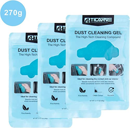 3 Pack Cleaning Gel for Car Detailing Putty Car Vent Cleaner Goo (3 Pack)