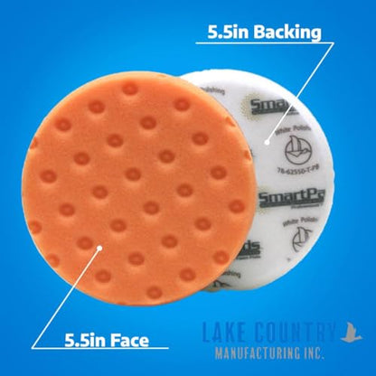 Smart Foam Pads Dual Action 5.5 inch Cut and Polish Combo