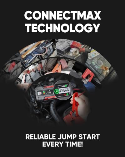 J400 Portable Jump Starter for Upto 8.0L Gas & 6.0L Diesel Engines (Red)