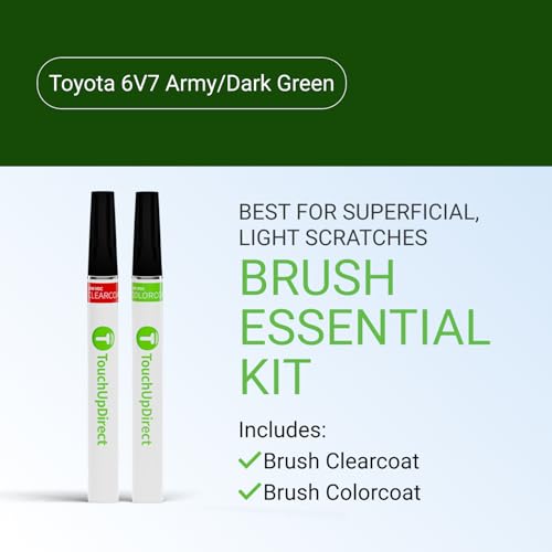 Car Paint Touch Up Brush Kit (Brush - Essential Kit / Army/Dark Green)