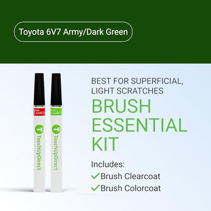 Car Paint Touch Up Brush Kit (Brush - Essential Kit / Army/Dark Green)