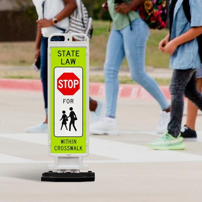 State Law Stop for Pedestrian in Crosswalk MUTCD R1 (Stop For Pedestrian in Crosswalk)