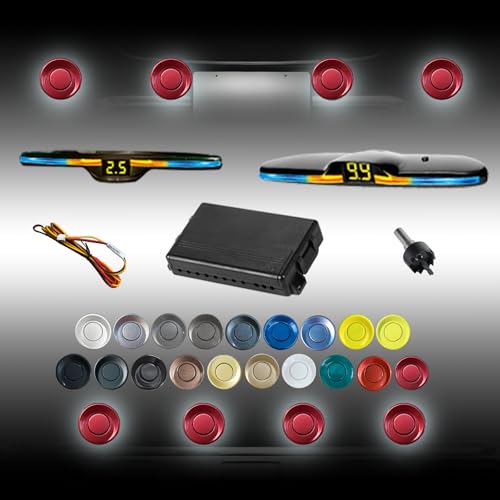 Backup Parktronic System 8 (Dark Red)