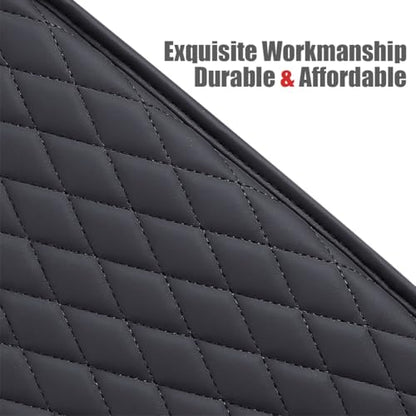 Upgraded] Car Center Console Cover with 2 Storage Bags (Black)