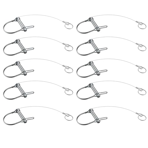 Trailer Coupler Pins with Tethers (5/16"x1-3/4"x10)