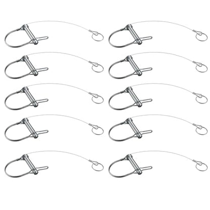 Trailer Coupler Pins with Tethers (5/16"x1-3/4"x10)