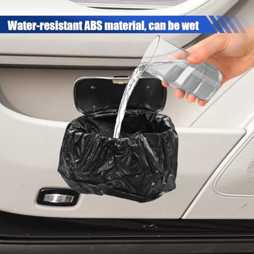 Car Trash Can with Lid (Beige)