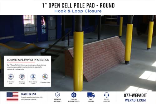 Safety Pole Pad (4 Inch Diameter / TEXAN BLUE)