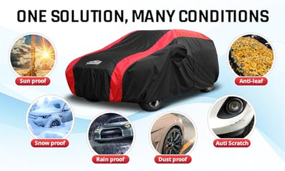 SUV Car Cove Waterproof All Weather Protection for Mid (Universal Fit - 2-S3 SUV Length 182-190 inch)