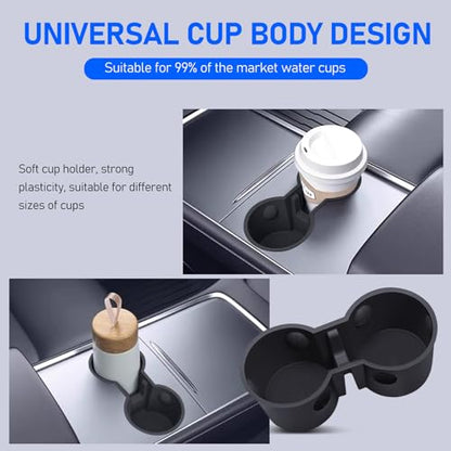 1 PC Insert Car Console Cup Holder (1 PC / Black)