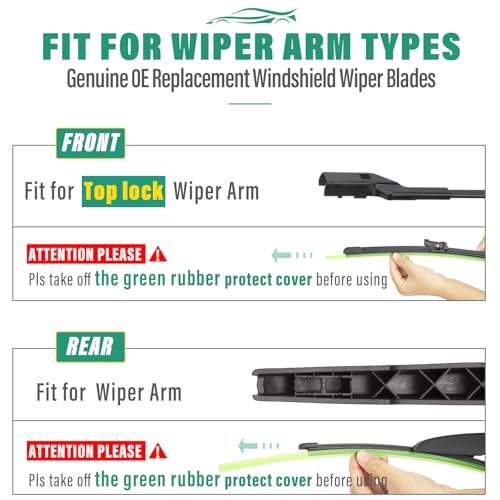 Windshield Wiper Blades Replacement for Ford Bronco Sport 21 (22"/20"/9")