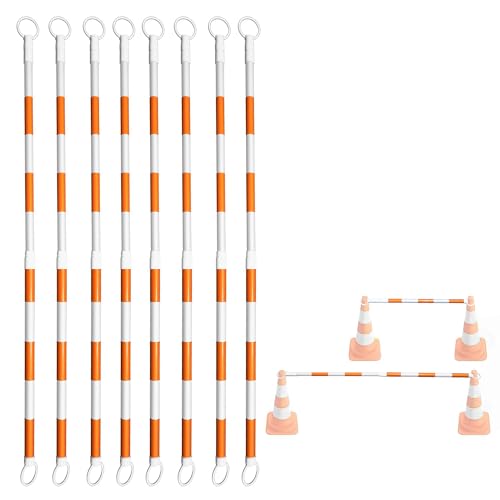 8 Pack Retractable Traffic Safety Cone Bar