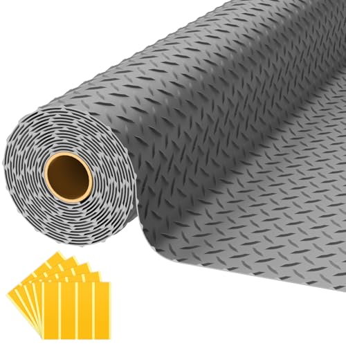 8x25 FT Garage Floor Mat (8x25 FT / Gray)