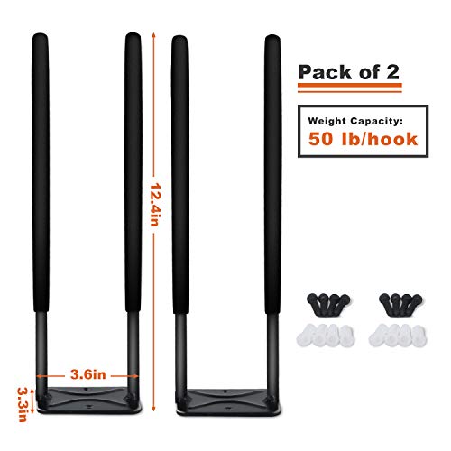 Wall Mount Garage Hooks (2 Pack)