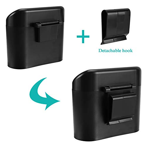 Car Trash Can with Lid (1 Black)