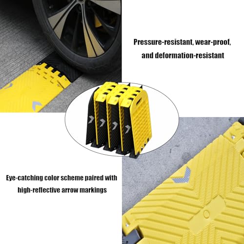 Portable 10ft Speed Bump Reflective Heavy Non (118"×10"×1")