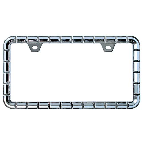3D Chrome License Plate Frames (Chain Pattern)
