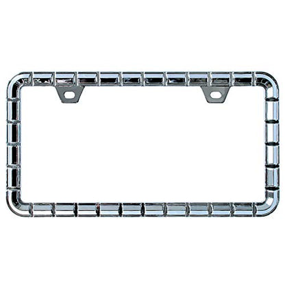 3D Chrome License Plate Frames (Chain Pattern)