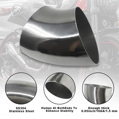 OD 3 Inch 45 Degree exhaust elbow Pipe (3")