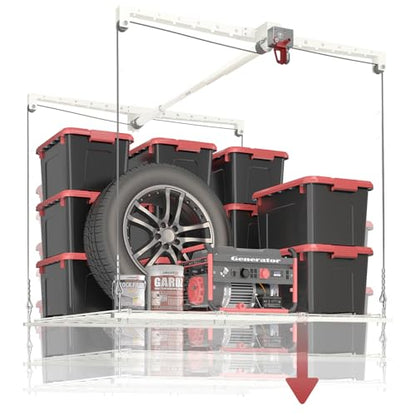Overhead Garage Storage Rack (White)