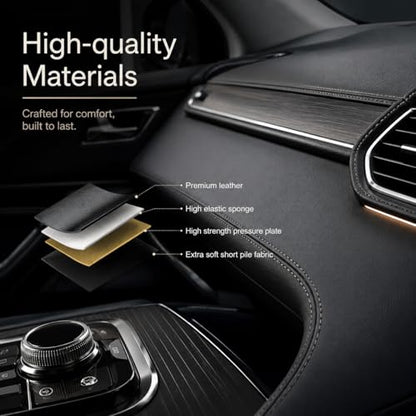 Premium Leather Car Seat Gap Filler Organizer (Black)