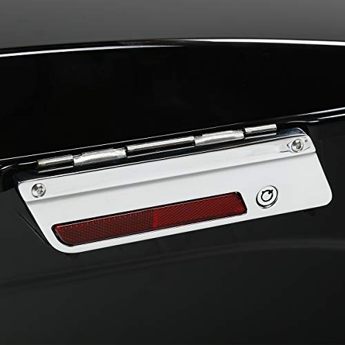 Motorcycle Saddlebags Hard Saddle Bags For Harley Touring 1993 (Vivid Black W/ Chrome Latches / Standard)